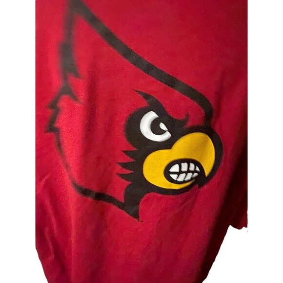 Louisville Adidas Shirt Mens XL Short Sleeve Basketball Pullover Red - Picture 9 of 15